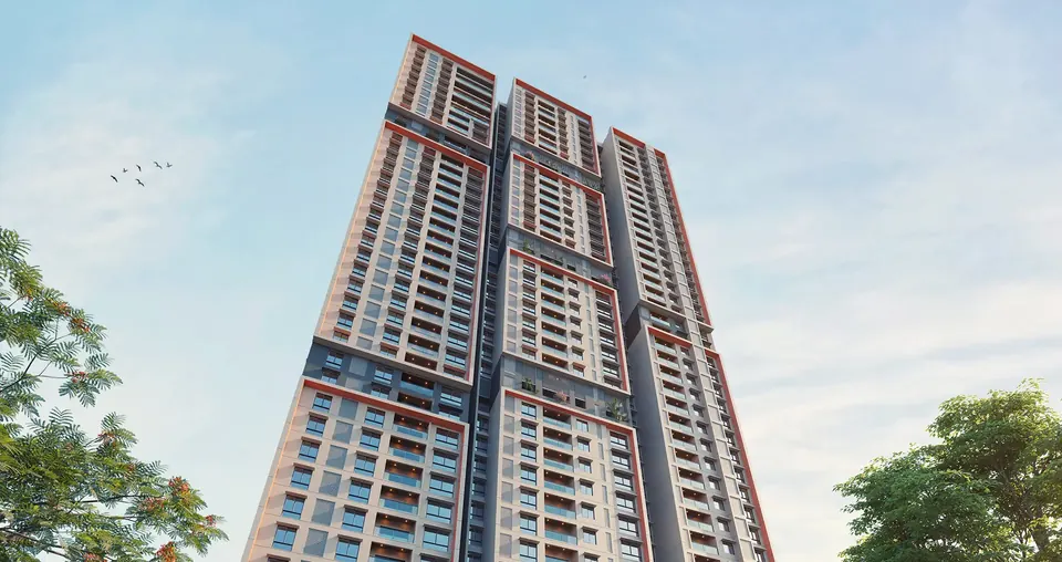 Tower facade at Brigade Altius in Sholinganallur, Chennai