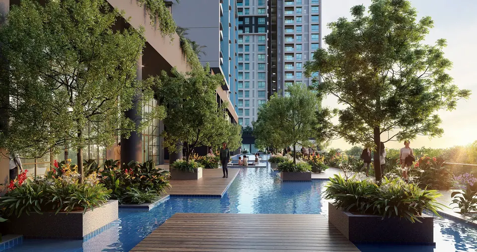 Water court at Brigade Altius